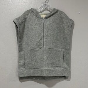 Smartwool Merino wool blend Gray Sleeveless Hoodie vest